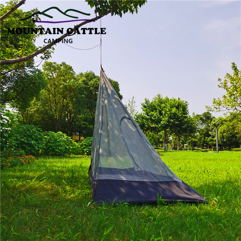 Cheap Goat Tents Sylaeto Outdoor 1 Person Mosquito Net Camping Inner Tent For Tipi TX320 Mesh Hiking Bushcraft Adventure Tents 